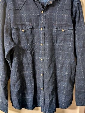 Daniel Cremieux Navy Blue Button-Up Shirt